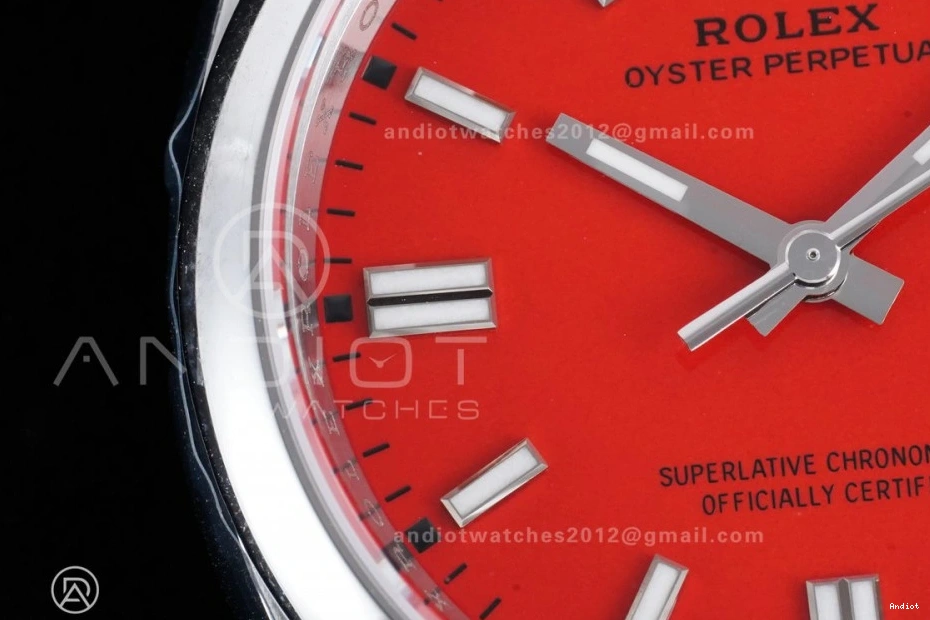 36mm Best VSF 126000 1:1 DD3230 V2 Dial Perpetual 904L Edition Red Steel Oyster 0409